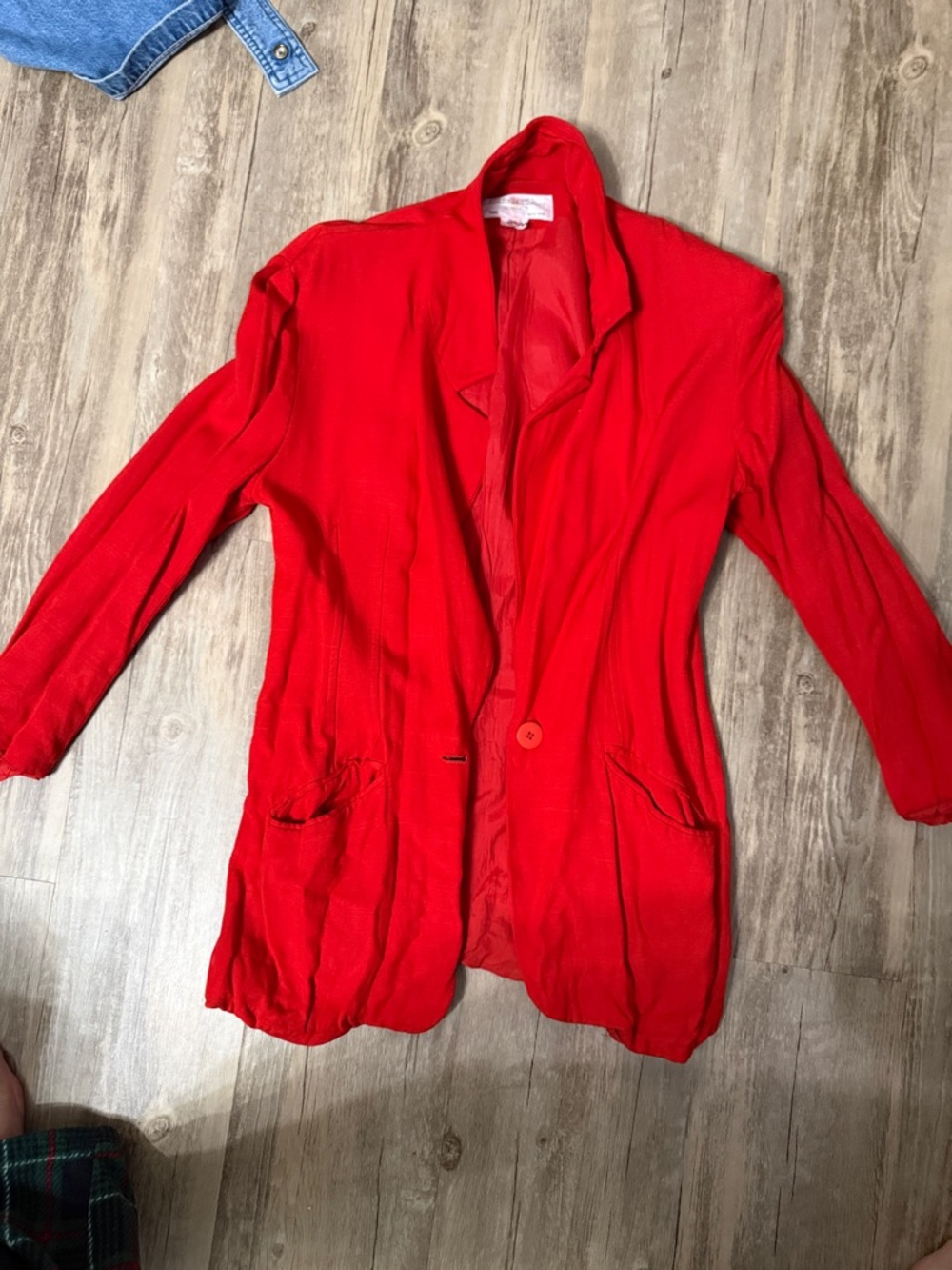 Dior Red Lightweight Women's Blazer Jacket
